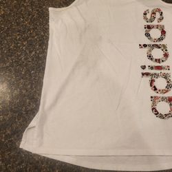 Girls 14 Lg Adidas white tank Lot 18