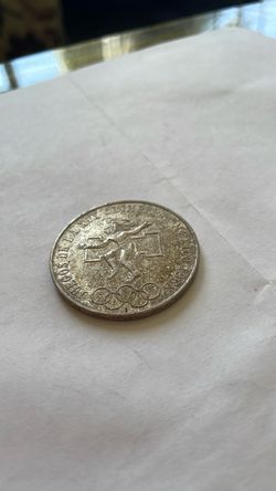 1968 25 Pesos moneda de plata