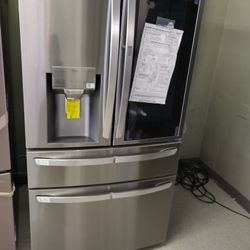LG INSTAVIEW FRENCH 4 DOOR REFRIGERATOR OPEN BOX ITEMS