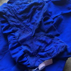 Women’s Large Jumpsuit Color, Blue Brand New With Tags