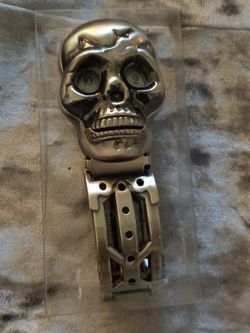 New Stainless Steel Skull Watch