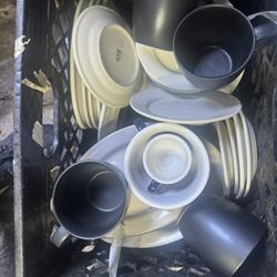 Assorted Mugs And Plates 