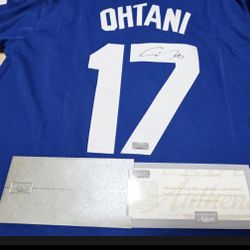 Shohei Ohtani Autograph Dodgers World Series Jersey COA 