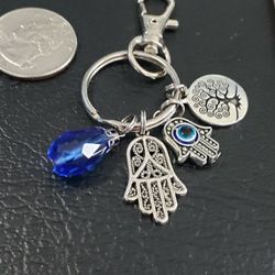 Key Ring With Hamsa