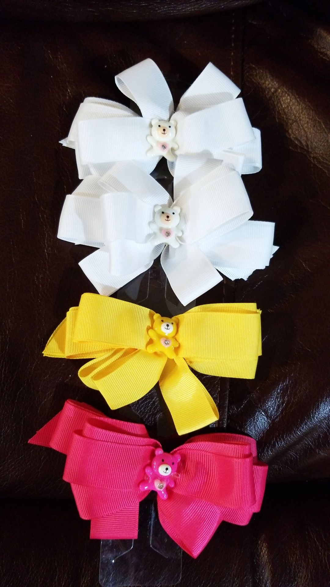 Colorful Teddy Bear Bows