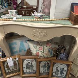 Refinished Vintage Bombay Entryway or Sofa Table