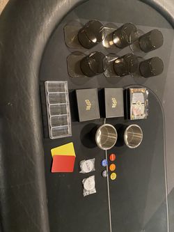 Professional Poker Table + Accessories Bundle