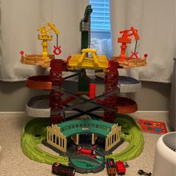  Thomas & Friends Multi-Level Track Set Trains & Cranes Super 