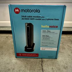 Motorola MT7711 Cable Modem + AC1900 Wi-Fi Router – Works Great with Comcast Xfinity