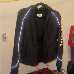 Shyanne raincoat / winter Women's Black zip up Jacket with hoodie