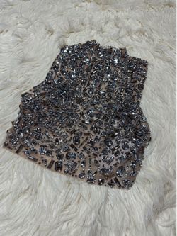 akira rhinestone top