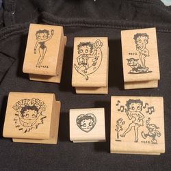 Betty Boop Rubber Stamps