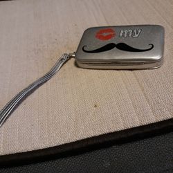 Love My Mustache Cell Clutch Carrier, Cards Holder