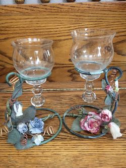 flower candle holders