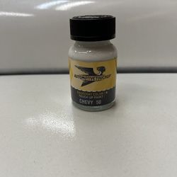 Bottle of Chevy white touch up paint code 50