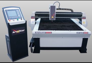 It a 4X8 well made, brand new CNC plasma cutter