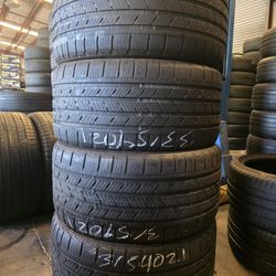315/40/21 bridgestone 4 used tire for sale 