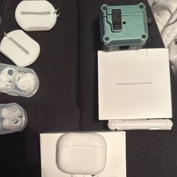 Like New AirPods (3rd Generation) With Case And Bud Covers And Cleaning Stick And Original Packing Case