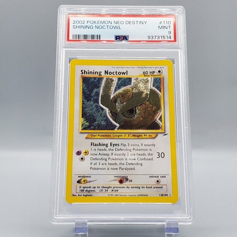 PSA 9 Shining Noctowl Neo Destiny 2002 Pokmon for Sale in Sacramento, CA -  OfferUp