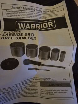 Carbide Grit Hole Saw Ser