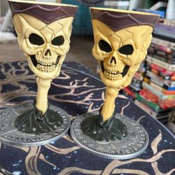 Vintage Halloween Goblets Set Of 2 