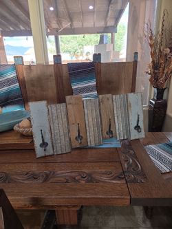 Pair of rustic/Industrial hook sets
