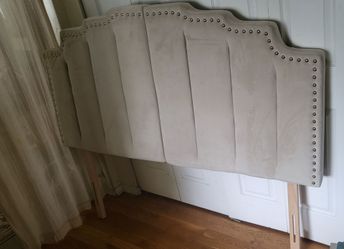 Queen velvet headboard