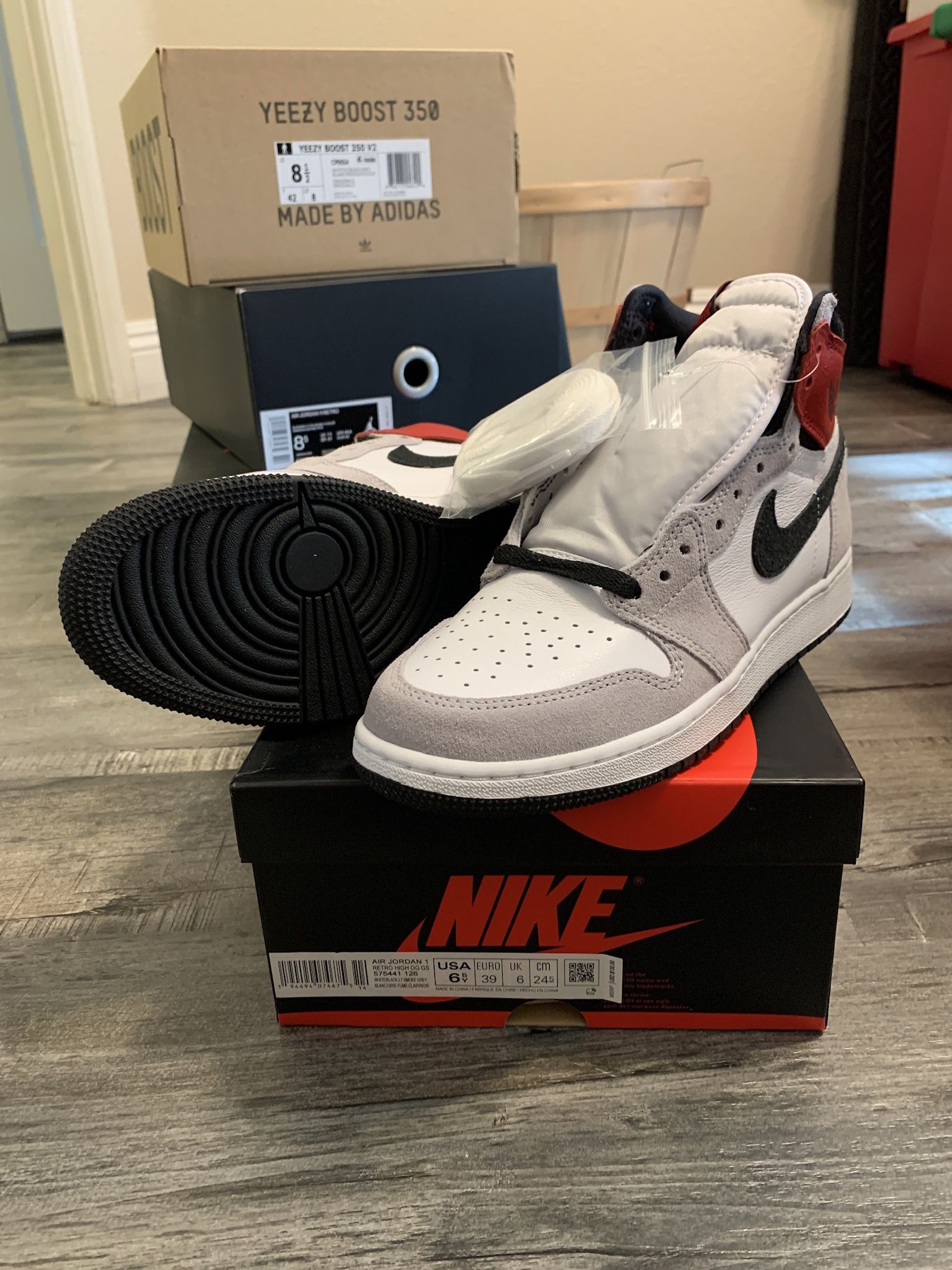 size Nike Air Jordan Light Smoke Grey