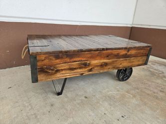 Cart coffee table / Industrial / Storage