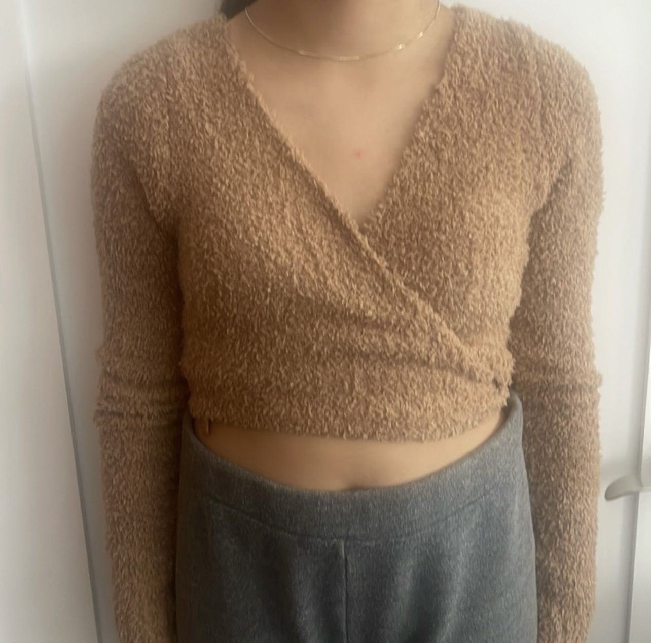SKIMS Cozy Knit wrap Top