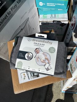 Dreambaby Fold & Go Portable Diaper Changing Pad with Pockets for Diapers & Wipes