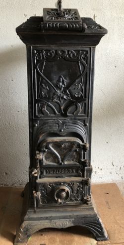 Antique German Iron Stove 