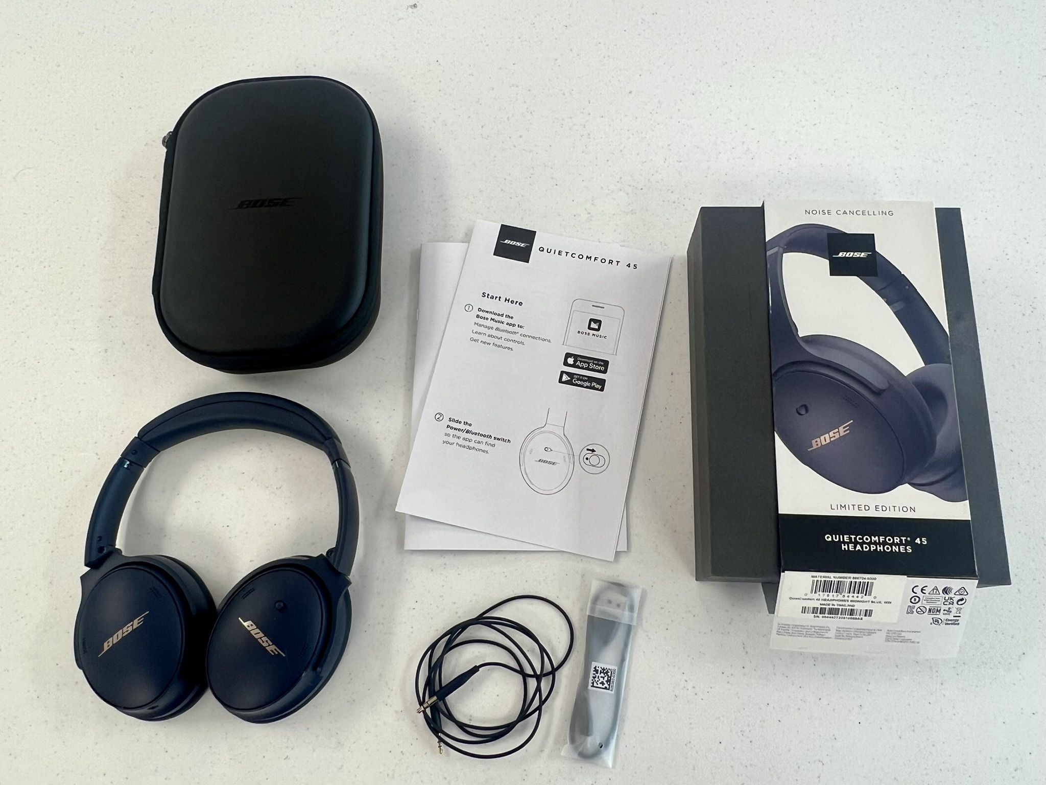 Bose QuietComfort 45 (QC45) Noise Canceling Wireless Bluetooth Headphones