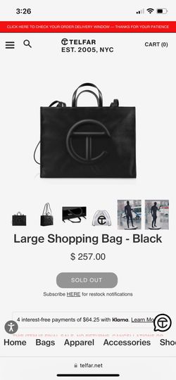 Large Tefla Bag Black