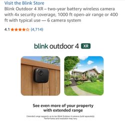 6 camera system Blink Outdoor 4 XR