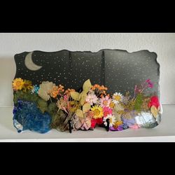 Crystal Resin Floral Decor