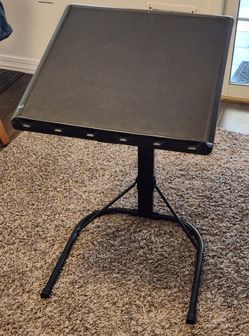Pre-owned Adjustable Height Personal Folding Activity Table with Steel Frame - Nice Condition