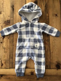 Hooded Baby Fleece Jumpsuit