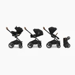 Nuna MIXX Next and PIPA urbn Travel System - Caviar