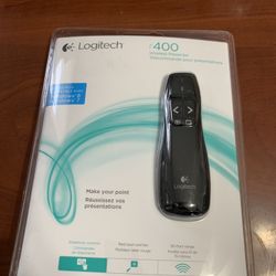 Logitech Wireless Presenter R400, Wireless Presentation Remote Clicker with Laser Pointer
