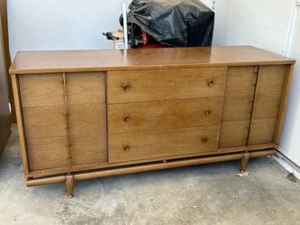 Vintage mid-century Kent Coffey dresser 2 piece set