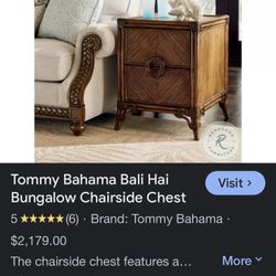 Tommy Bahama Bali Hai Bungalow Chairside Chest