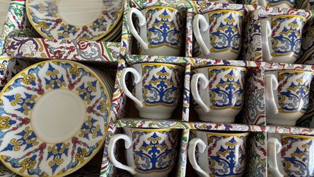 Turkish coffee set in a box