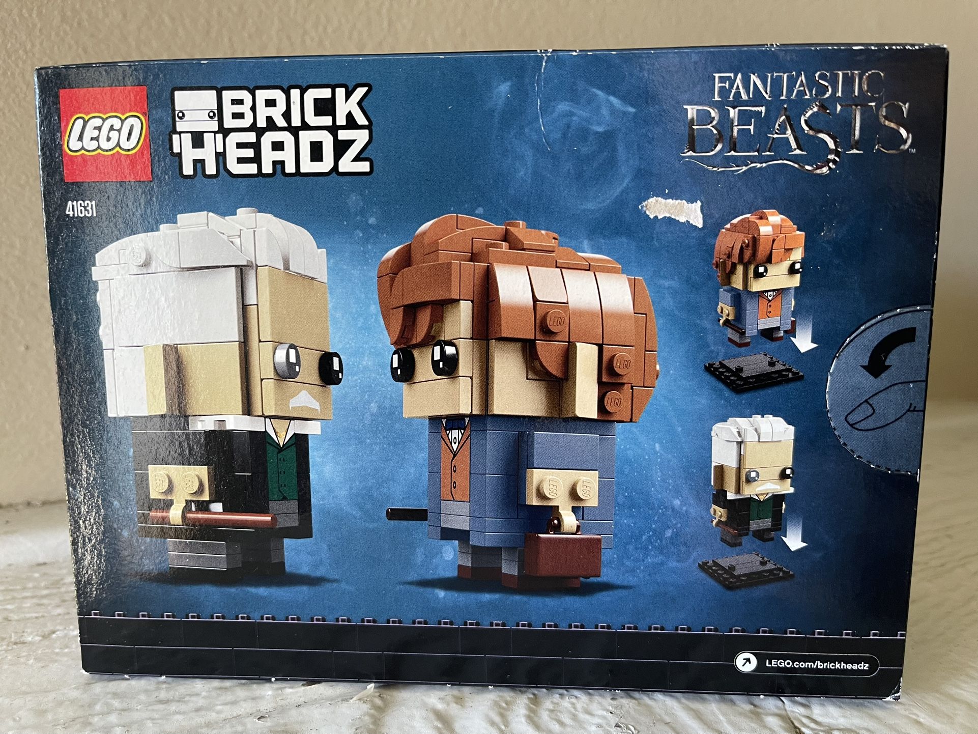 HARRY POTTER 41631 Newt Scamander & Gellert Grindelwald BRICKHEADZ