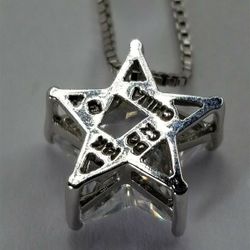 Women's Sterling Silver 925 Chain with Charm / Pendant CZ's Stone #80713