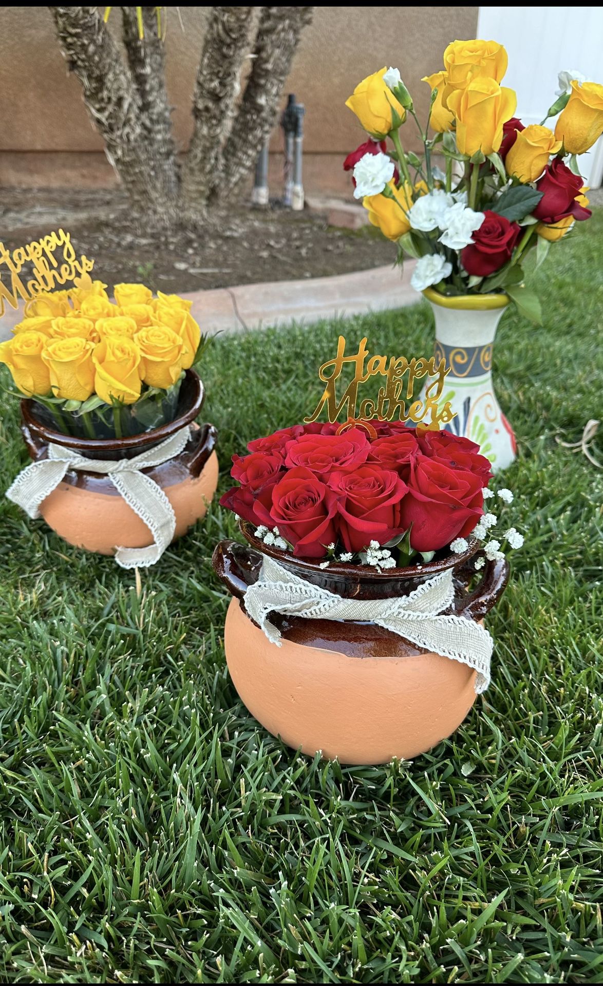 Mothersday Flower Pots And Flower Heart Boxes