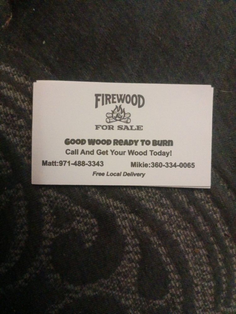 Firewood For Sale