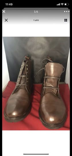 Allen Edmonds Alpine Cap-Toe Boot with Vibram Arctic Grip Rubber Sole size 9.5