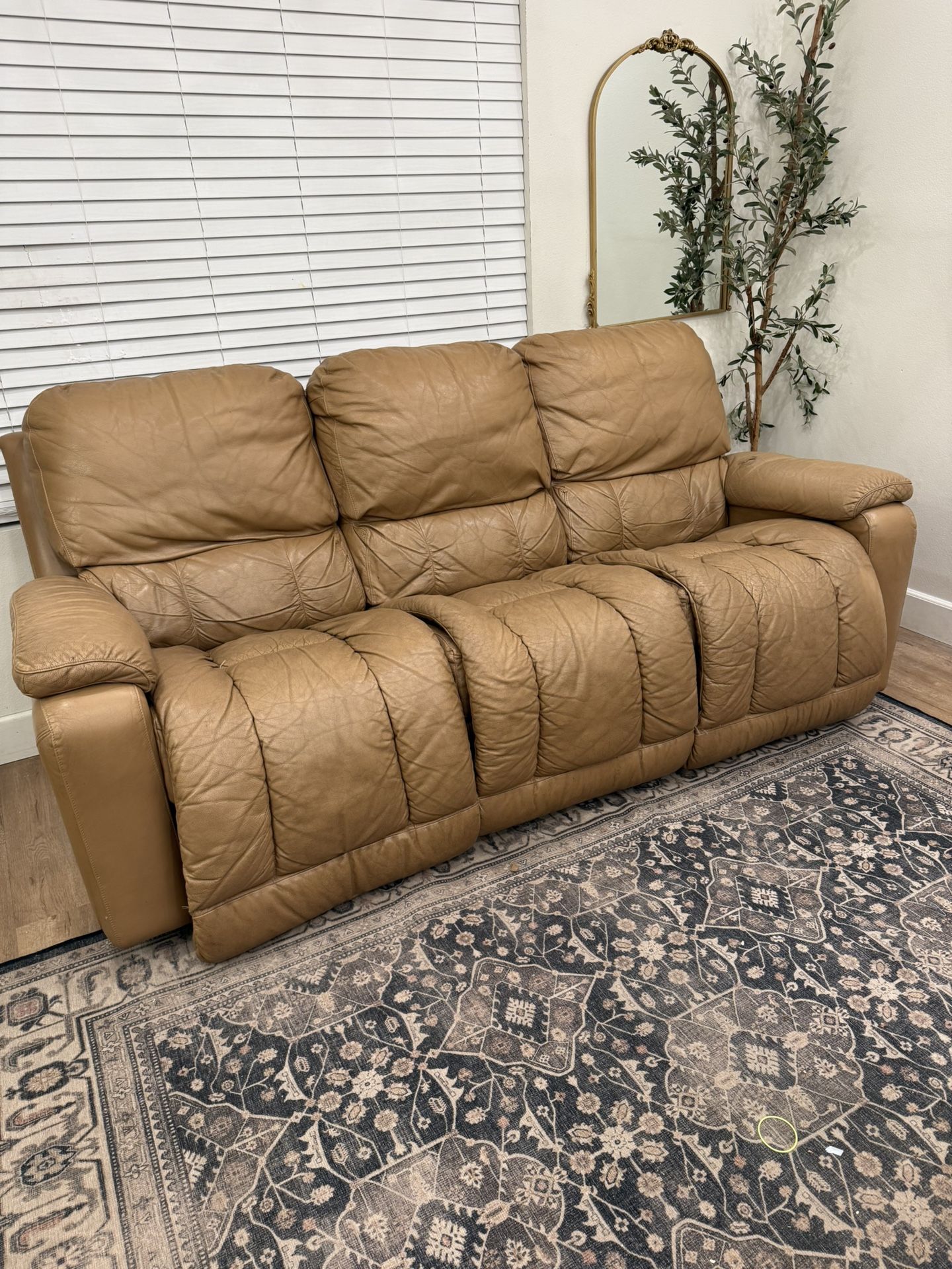 Free La-Z-Boy leather sofa power recliner