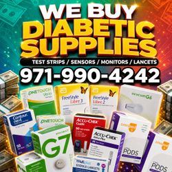 Sell Your Diabetic Testing Supplies for Cash Test Strips Glucometer Lancets Local Pickup Same Day Cash on the Spot Sealed Unexpired Top Dollar